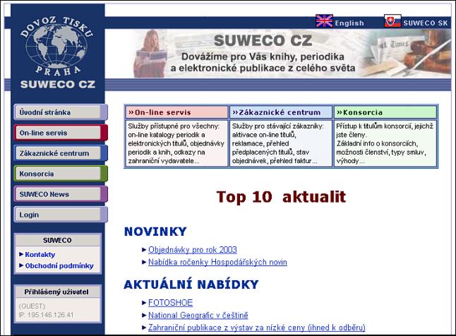 SUWECO CZ (home page)