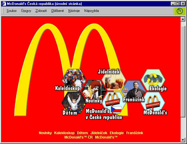 McDonald's, Home page